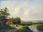 J.P. van Velzen - romantisch landschap - schilderij